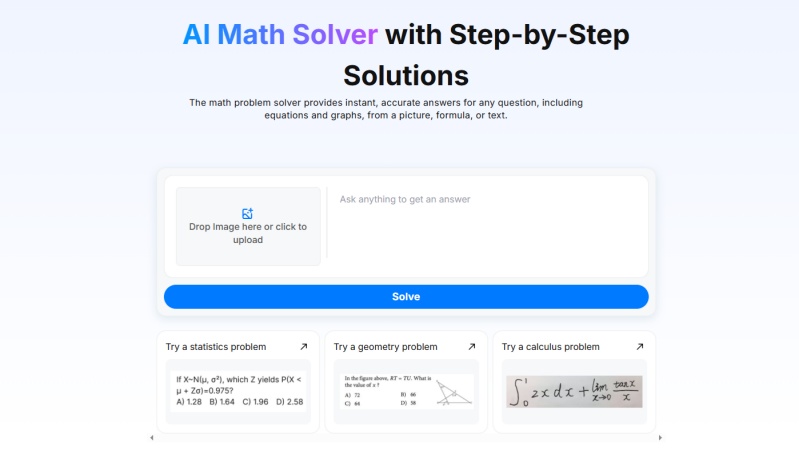solvely ai math solver overview