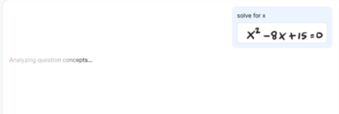 step 2 of using Solvely AI Math Solver