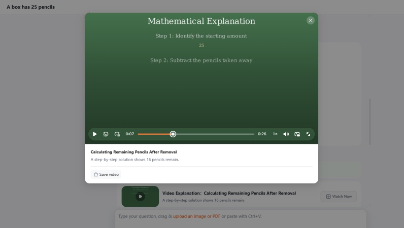 step 3 of using tenorshare ai math
