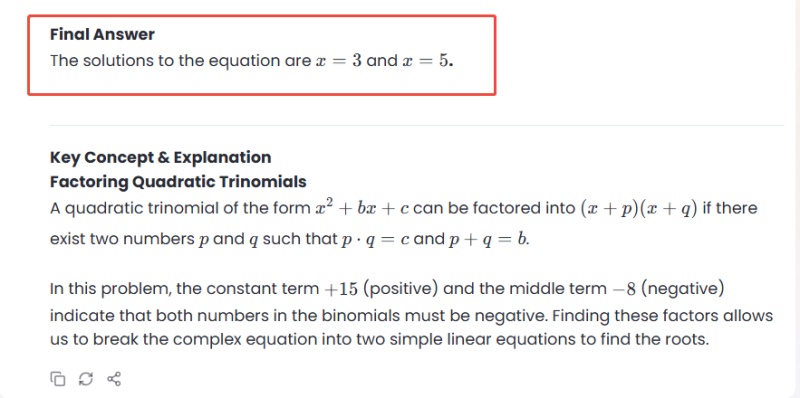 step 3 to use math ai