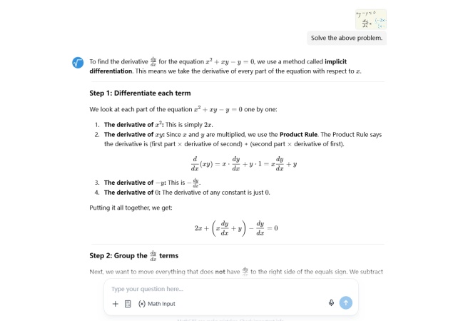 upload a photo to solve a problem on mathgpt