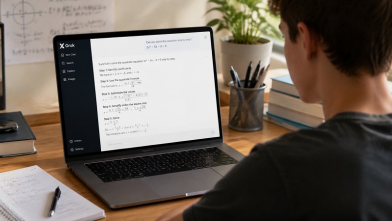 use grok to solve algebra problems