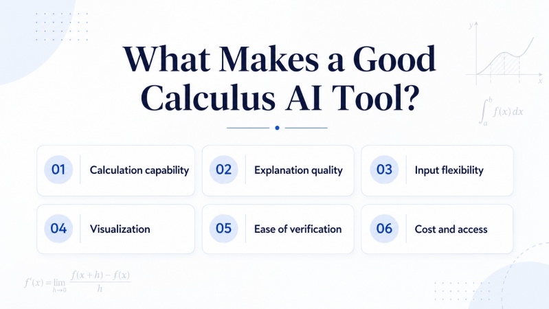 What Makes a Good Calculus AI Tool