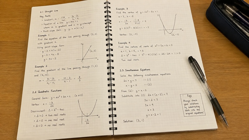 quick review for math exam