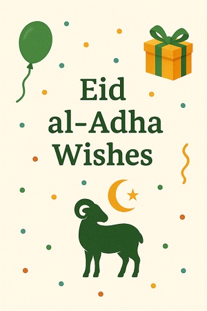 Eid Al Adha Wishes in English
