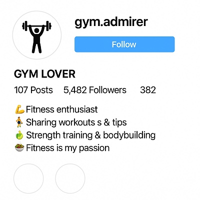 Gym Lover Bio for Instagram