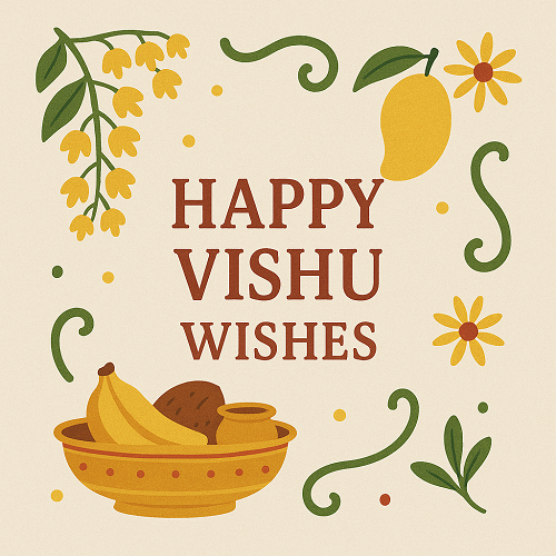 Happy Vishu Wishes in English