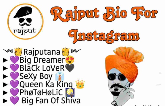 instagram bio for rajput boy