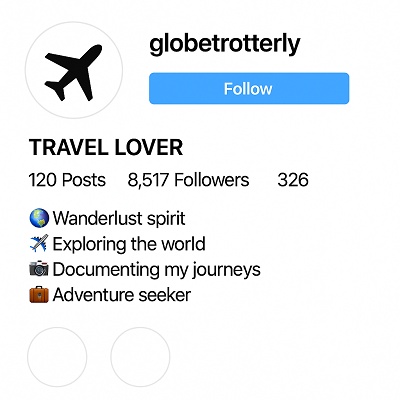 Instagram Bio for Travel Lover