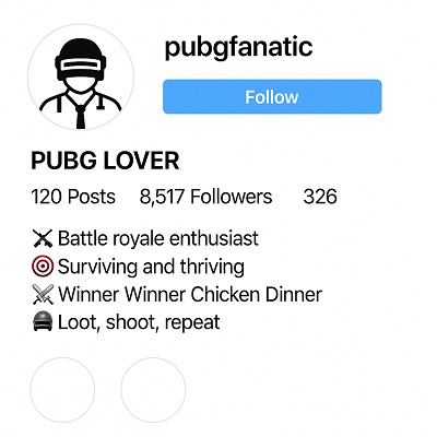 Instagram Bio Pubg Lover