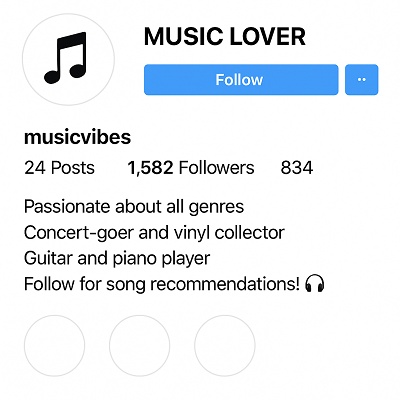 Music Lover Bio for Instagram