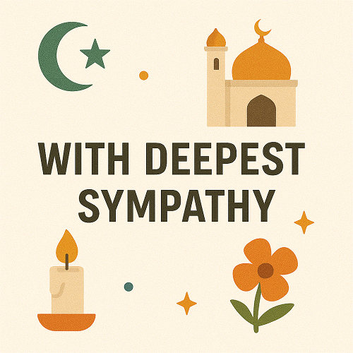 muslim message of condolences