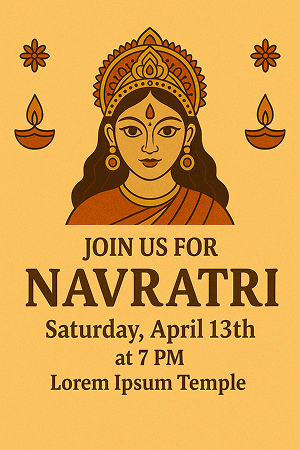 navratri invitation message to friends