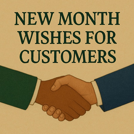 New Month Wishes for Customers