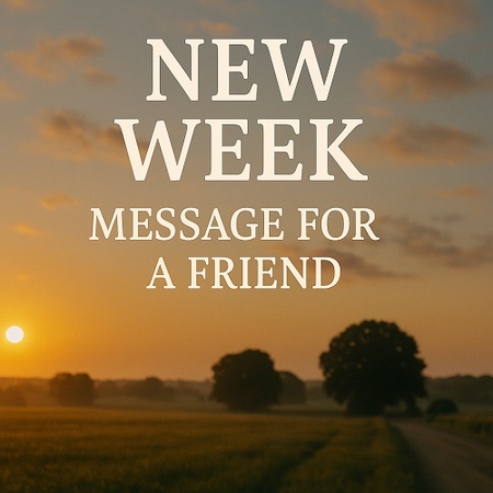 New Week Message for a Friend