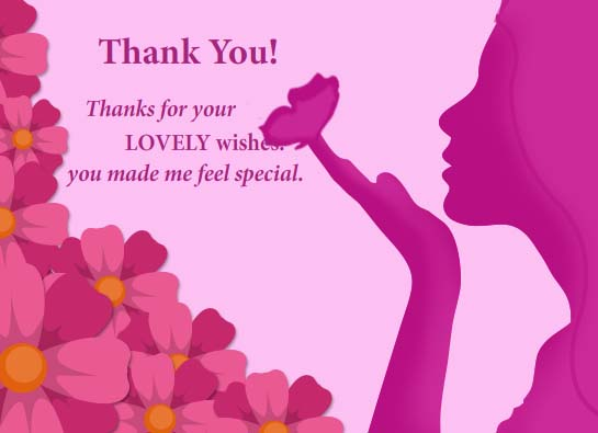 thank you message for Women's day