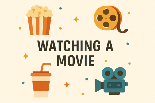 watching movie captions for Instagram