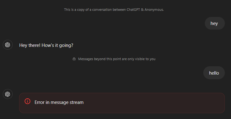 chatgpt error in message stream