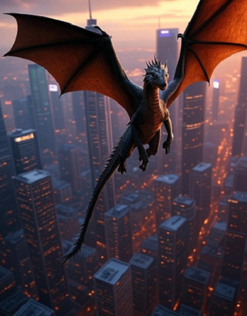 create an image of dragon
