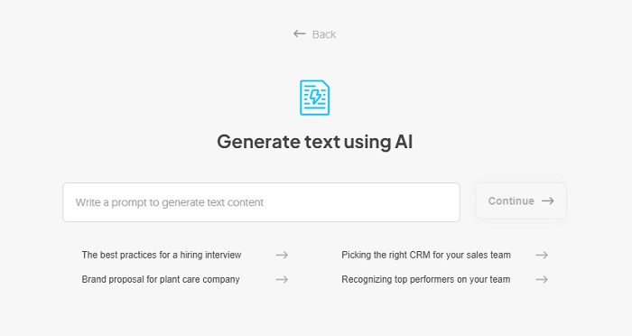 generate text using ai