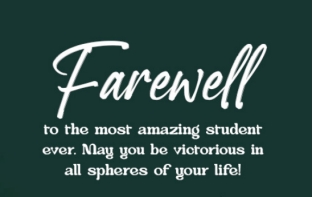 farewell quotes for
    students