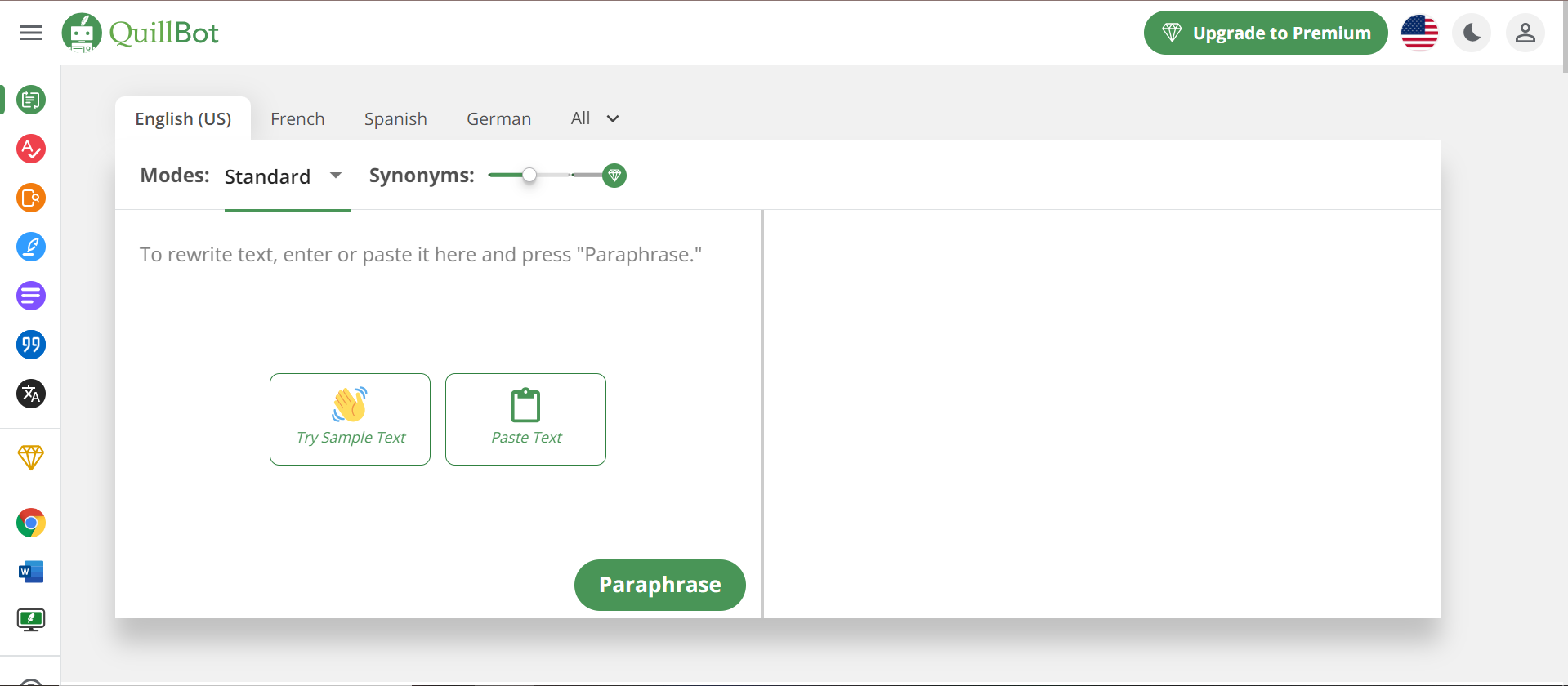 Image of QuillBot Platform