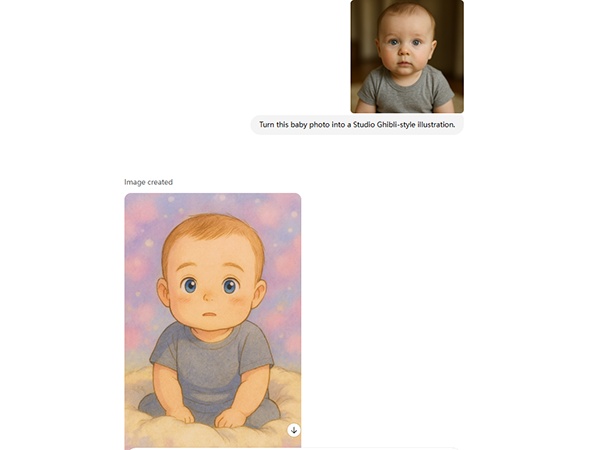 ChatGPT Baby Photo Cartoon Style Prompts