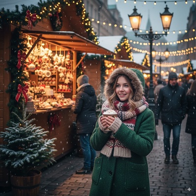 cozy christmas market