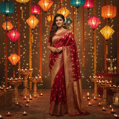 festive saree celebration