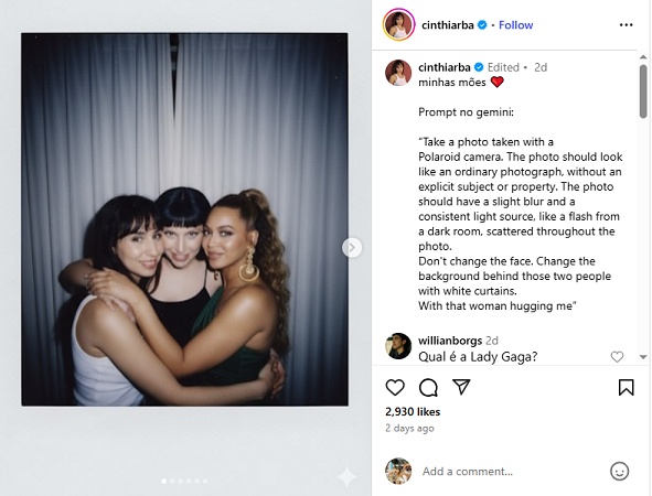 gemini ai photo polaroid prompt free