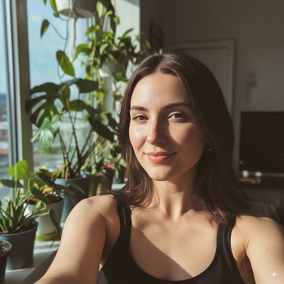 natural light selfie