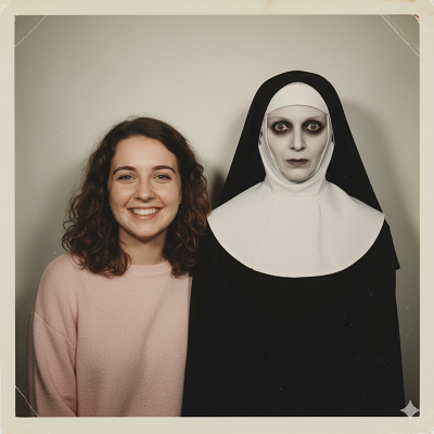 Photo Booth with the Nun