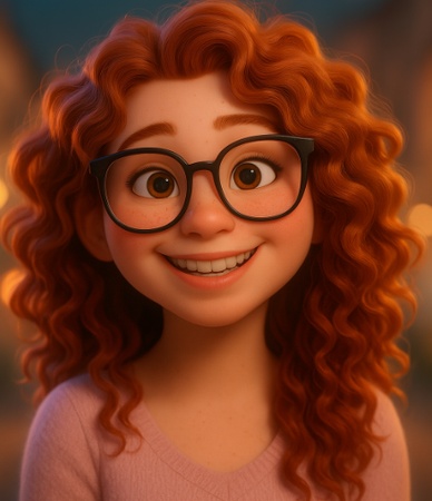 pixar-style 3d cartoon avatar
