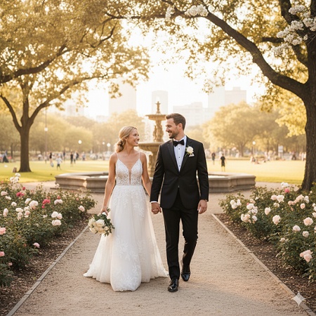 romantic gemini wedding photo prompt 1