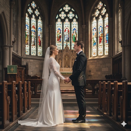 romantic gemini wedding photo prompt 2