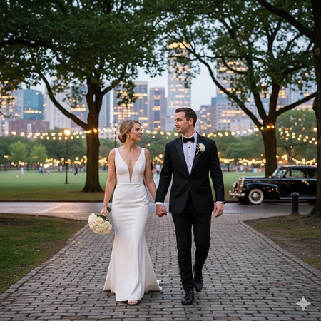 romantic gemini wedding photo prompt 5