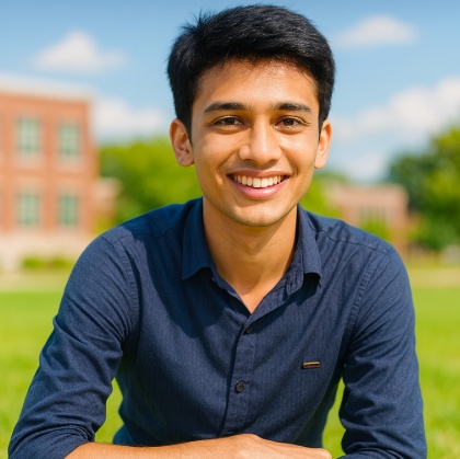 turn boy photo into outdoor portrait