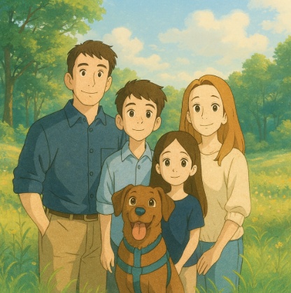 turn family photo into studio ghibli style