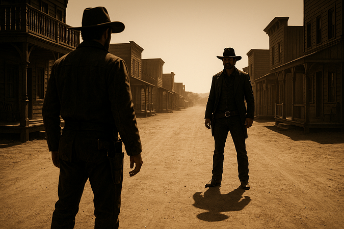 Vintage Western Standoff