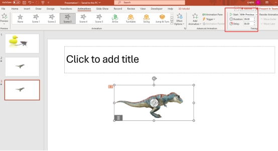 adjust the duration of animation