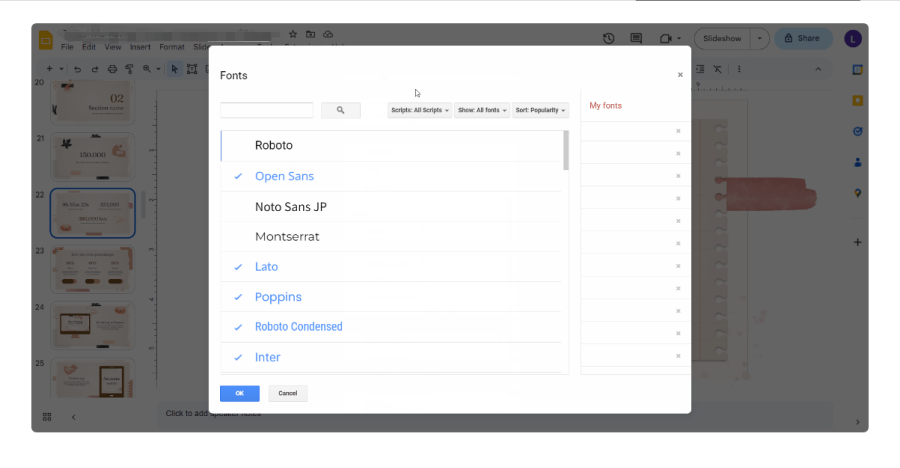 choose the front you want