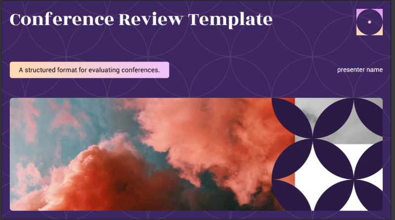 conference review template