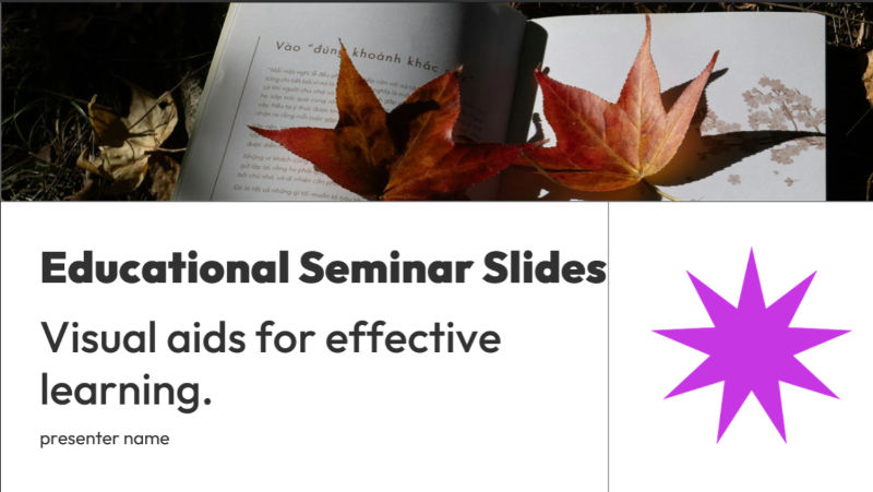 educational seminar slides