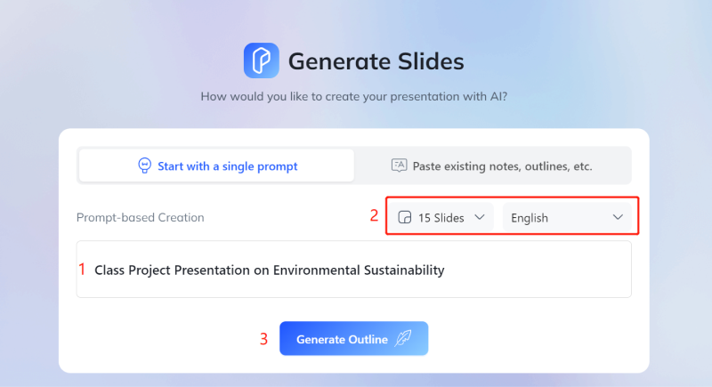 generator outline