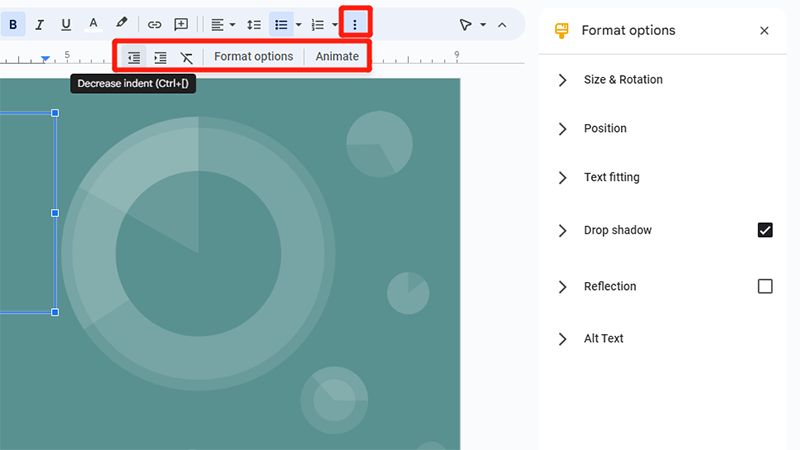 How to change bullet color in Google Slides