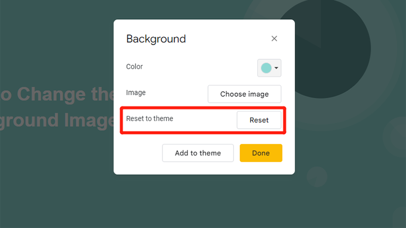 How to remove the background in Google Slides