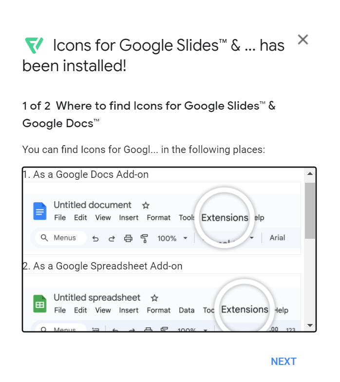 presentation slides on google