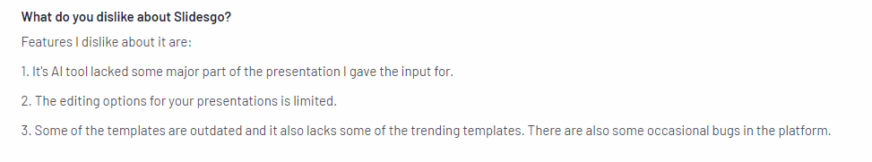 negative slidego comment