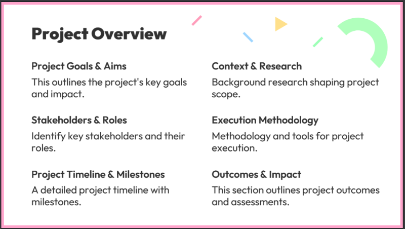 project proposal presentation