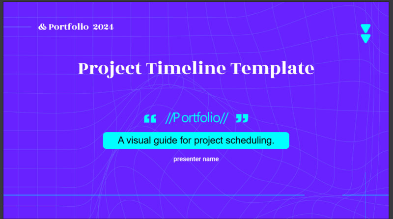 project timeline template
